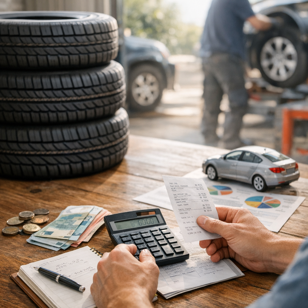 Combien coûtent 4 jeux de pneus ? La bonne façon de faire le calcul