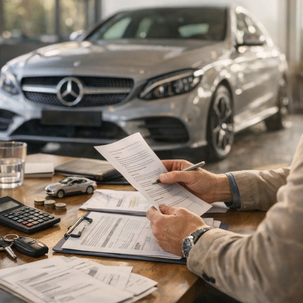 Restitution, entretien, assurance : l'audit du contrat avant de faire un leasing voiture Mercedes