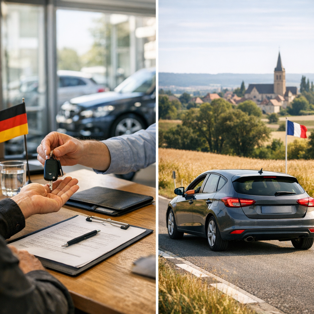 Signer en Allemagne, rouler en France&nbsp;: scénario complet après remise des clés