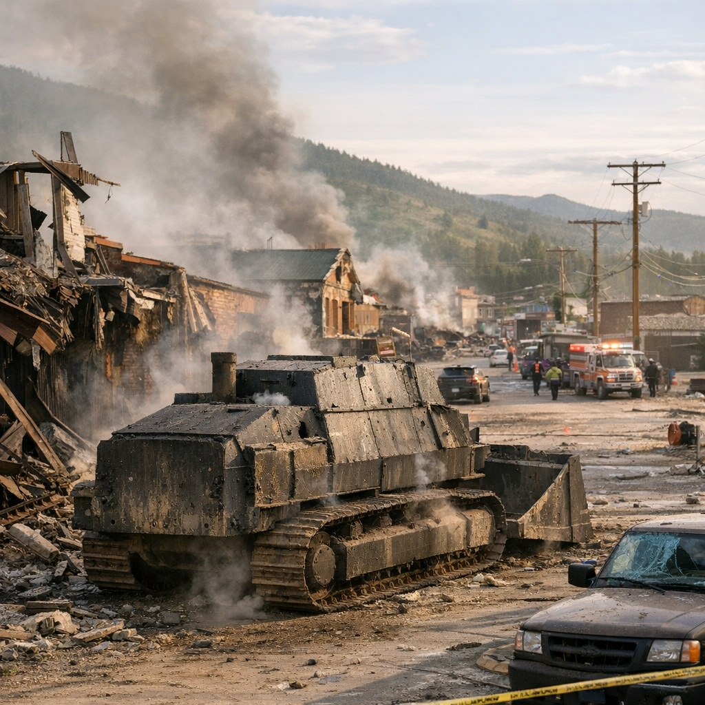 Le 4 juin 2004&nbsp;: bâtiments touchés, issue et zones d’incertitude