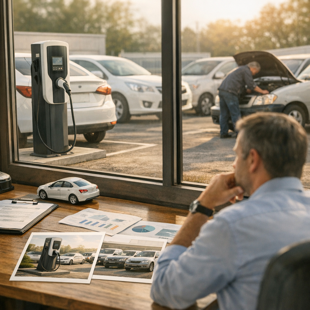 Comment décider si l’investissement prioritaire doit porter sur des bornes de recharge sur site plutôt que sur le renouv