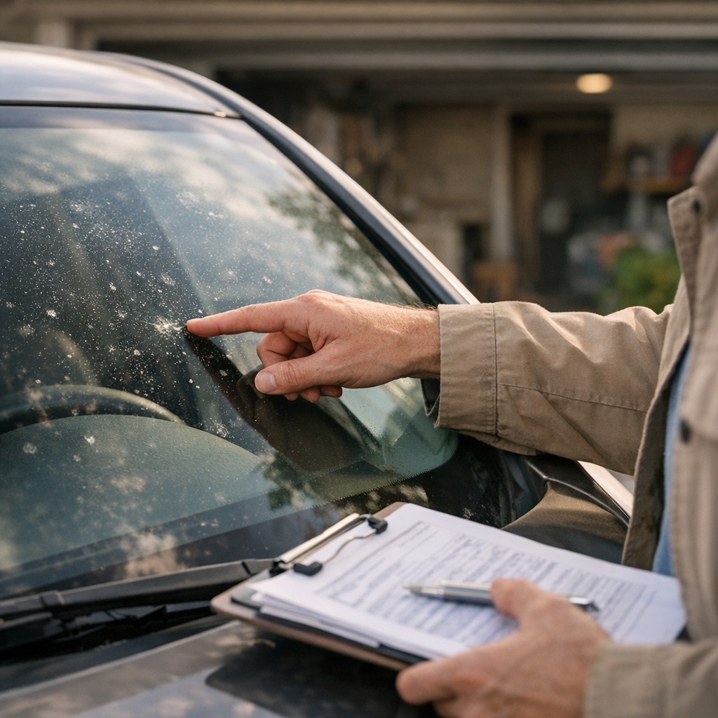 Est-ce que mon assurance auto couvre un pare-brise piqué ? Ce qu’il faut vérifier avant d’accepter une intervention