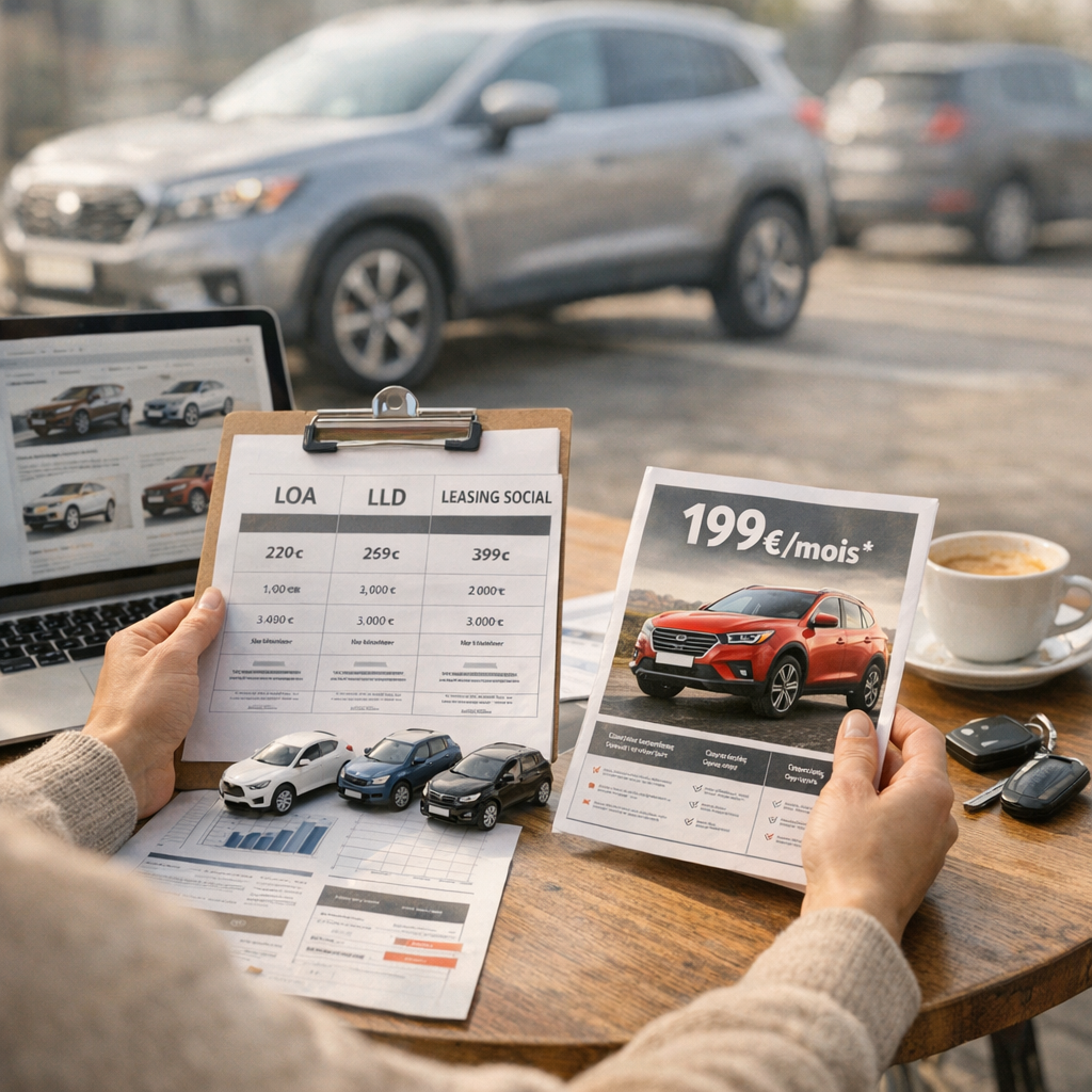 LOA, LLD, leasing social : comparer les formules sans se laisser piéger par le prix d’appel